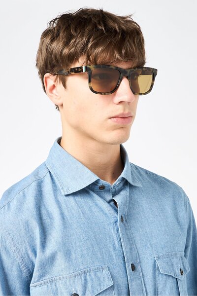 Lacoste Men L6014S Square Sunglasses, Multicolor