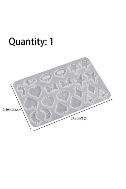 Choice7 ٨ قوالب أقراط مربعة على شكل قطرات، مع فتحة، قالب صب راتنج إيبوكسي كري...