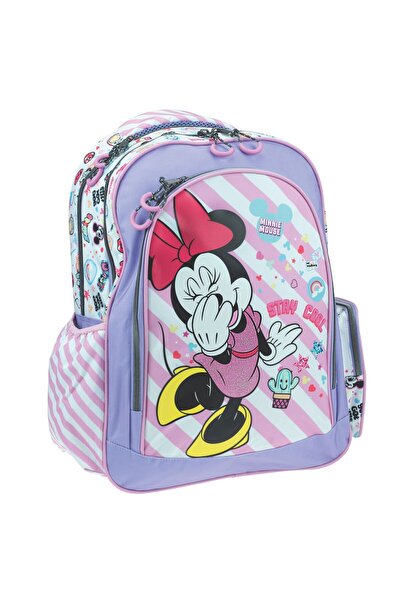 Giovas Ghiozdan scoala Minnie Stay Cool, cu trei compartimente, buzunare late...