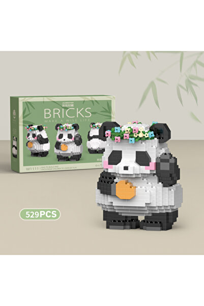 Choice6 W1111 Nobox Creative DIY Assemable Animal Cute MINI Chinese Style Animal Panda Building Block Educat