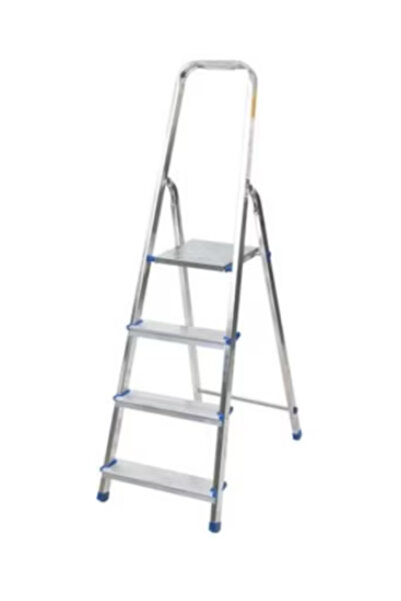 STRATEGIC Scara pliabila din aluminiu 4 trepte, 3 trepte + platforma, inaltime 0.75m, fabricata in UE