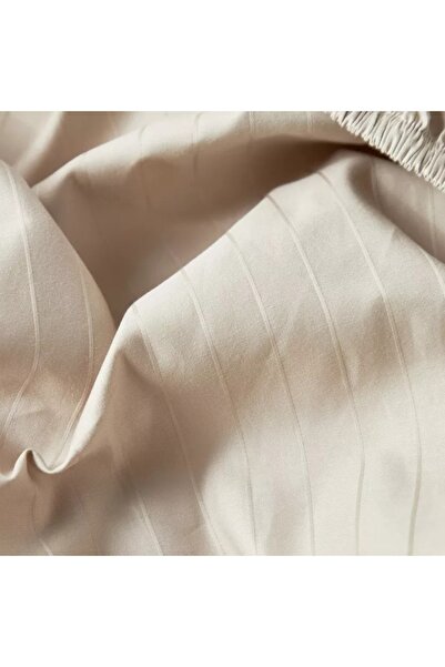 Home Centre Hampton Cotton Sateen 220 Thread Count Super King Fitted Sheet - 200x205 cm