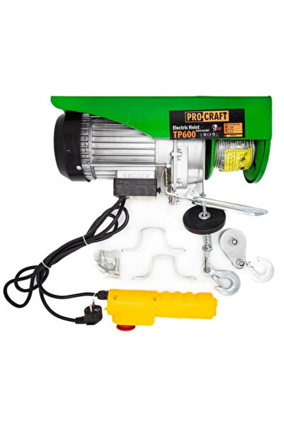 brg Troliu electric palan Procraft TP600, 1200 W, 600 Kg