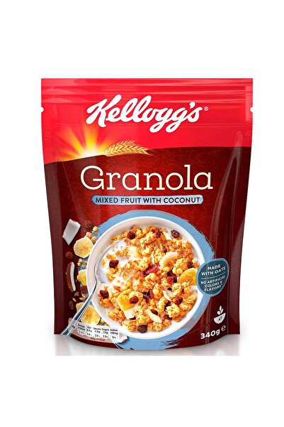 Kellogg's Granola Mixed Fruit with Coconut 340 g Crunchy Oat Cereal with Real Fruits
