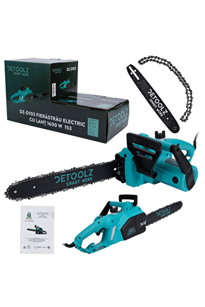 DETOOLZ Drujba electrica DZ-D103, 1600 W, lama 40 cm