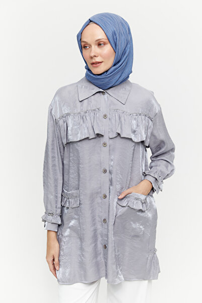 Setrms Volanlı Jakarlı Kap / Tunik