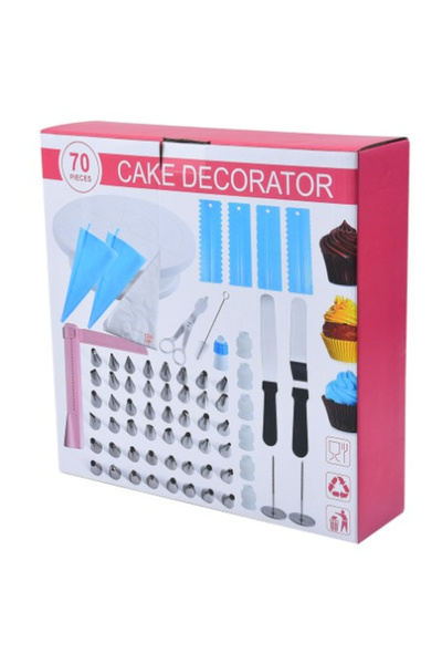 Flippy Set 70 Piese Ustensile pentru Ornare Prajituri, Flippy, din Plastic si...