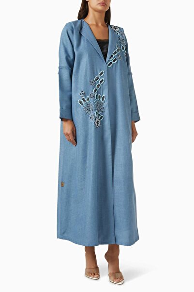 Rauaa Official Elegant Evening Coat Embellished with Exquisite Details Ideal ...