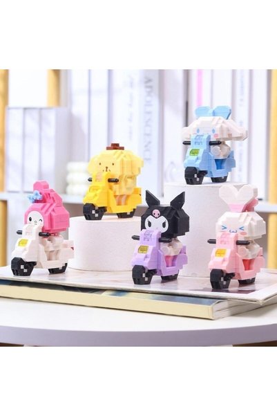 MEKANSM Disney/Sanrio Scooter - Choice of Luck |   Random One Model Will Be Sent -Diy 3D Puzzle Block Set Educational