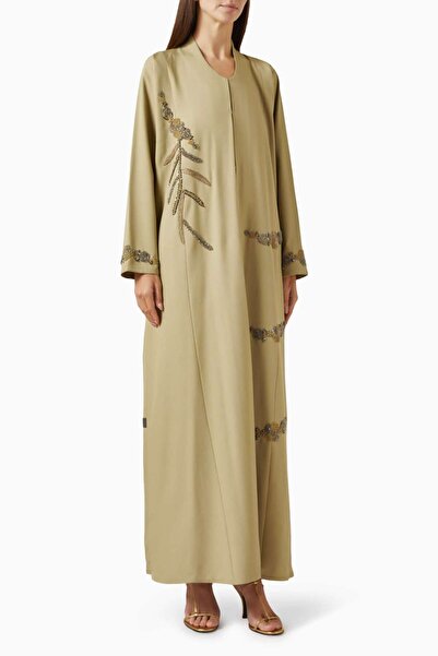 Rauaa Official Stylish and Elegant Beaded Abaya Complete with Fashion Accesso...