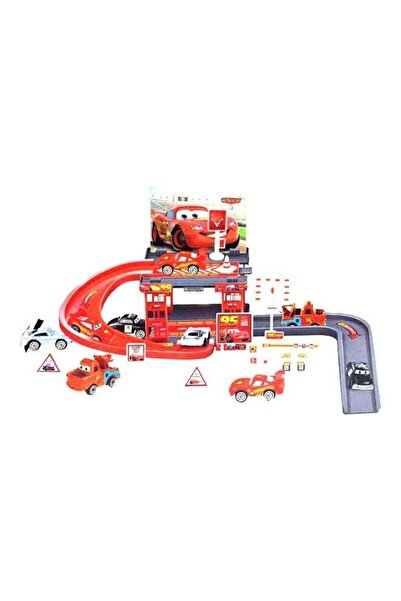 3RACİNG 29-Piece Racing 3 Car With Parking Playset