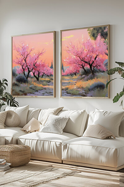 STARYUNA Set de pictură dublă cu efect de pictură în ulei, cu cadru din lemn,...