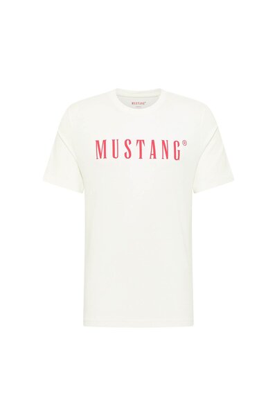 Mustang Herren T-Shirt - Austin, Big Logo, Bio-Baumwolle, Single Jersey