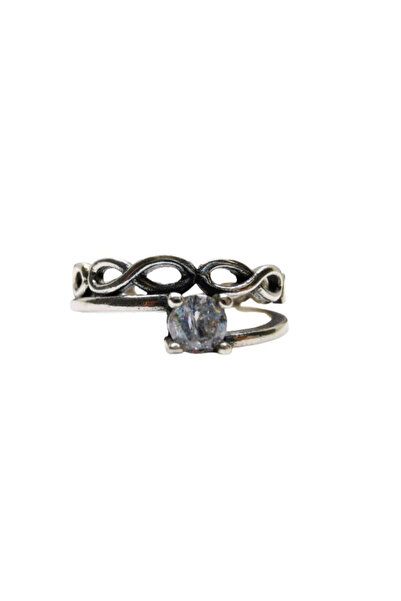 Flippy Inel, Jolie Silver, Argint 925 Impletit cu Piatra M 51