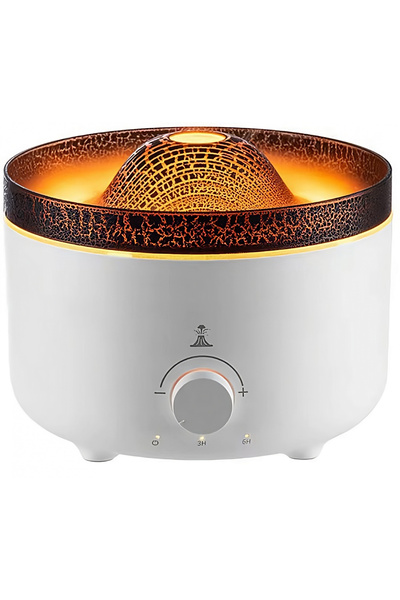 Flippy Umidificator de tip vulcan, Flippy, cu aromaterapie, cu telecomanda, 5...