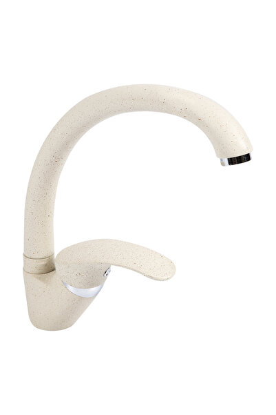 Decostone Single lever mixer tap, mobile spout 210mm, beige