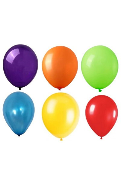 Flippy Set 10 Baloane din Latex, Flippy, Model Party, 30 cm, Multicolore, 2.8 g