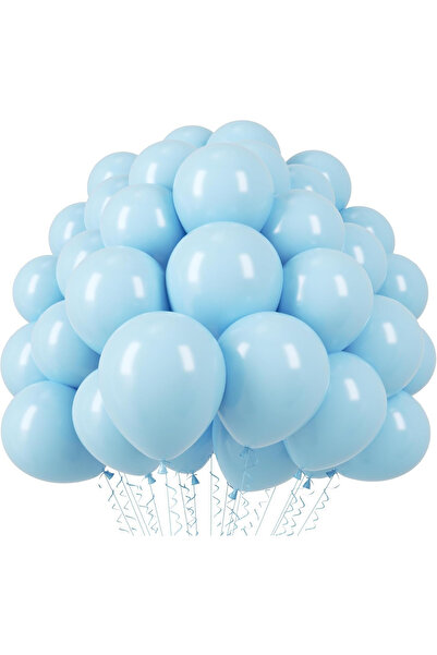 Flippy Set 10 Baloane din Latex, Flippy, Model Party, 13 cm, 1 g, Bleu