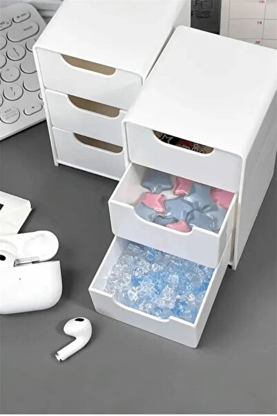 Bayev Tidy 3-Piece Mini Drawer Organizer Multi-Purpose Organizer with 3 Drawers - Jewelry Hobby Accessory Organizer