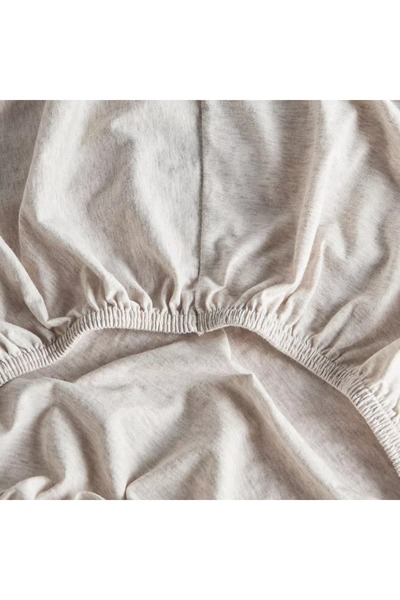 Home Centre Cloud Melange Cotton Jersey Super King Fitted Sheet