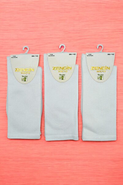 ZENGİN 4 чифта безшевни дамски тенис чорапи от бамбук
