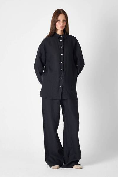 Merve DAĞLI Pure Linen 100% Linen Trousers