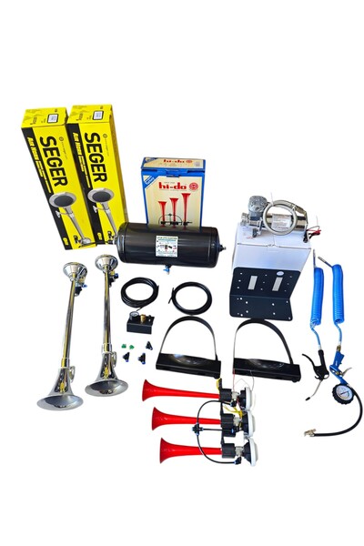 Seger ayaklı set hido arap ve Otomatik Kompresörlü Ciftli Tepe Marin Korna fu...