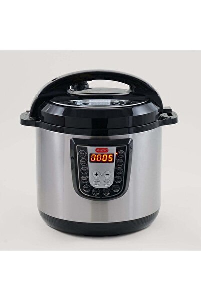Alberto stainless steel electric pressure cooker 8L, 1300W, black