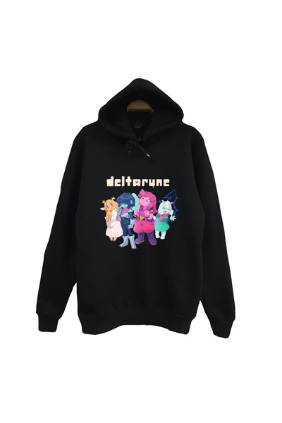 fame-stoned Deltarune – Μπλουζάκι με στάμπα παιχνιδιών Unisex 100% βαμβακερό μαύρο