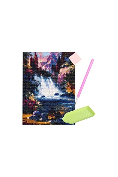 Andyluc Broderie, Pictura, Mozaic cu Diamante 40 x 30 Cascada