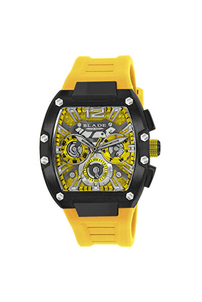 Blade Magnifique Speed 3652 G 5 NYY SS & Silicone Strap Multifunction Men's Watch