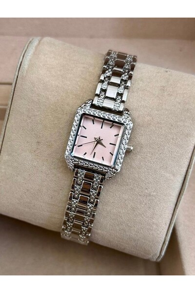 chaoyada Square Dial Retro Mesh Band Vintage Women's Watch