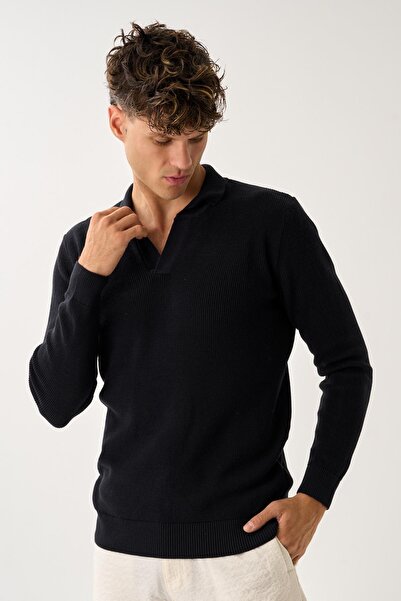 ALEXANDERGARDI V Detailed Polo Neck Sweater