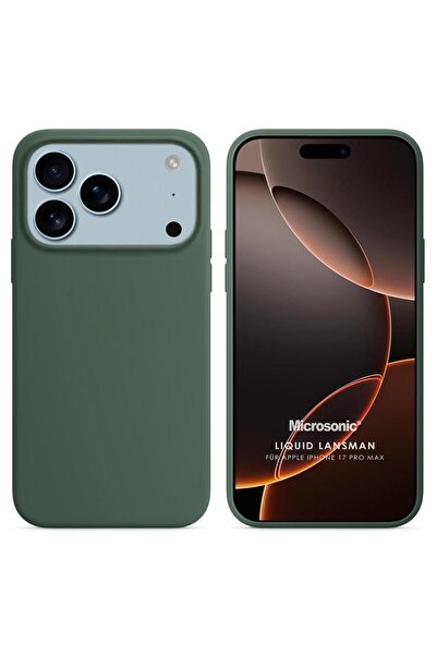 Microsonic Apple iPhone 17 Pro Max Kılıf Liquid Lansman Silikon Yeşil