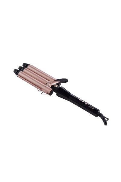 Zilan ZLN9198 3-Piece Ceramic Hair Curler | Water Wave 3x25mm | Hair Styler | 5 Heat Settings LED
