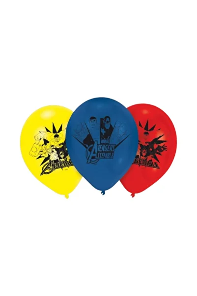 AVENGERS Set of 6 latex balloons, multicolor, 23 cm,