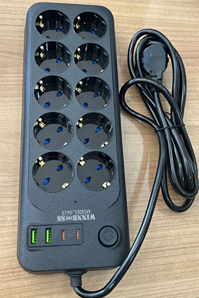 Buffer 1. Buffer ® Current Protected Thermal Extension Cord – Powerful Multi-Outlet with 10 Outlets, 2 USB and 2 Type-C Inputs