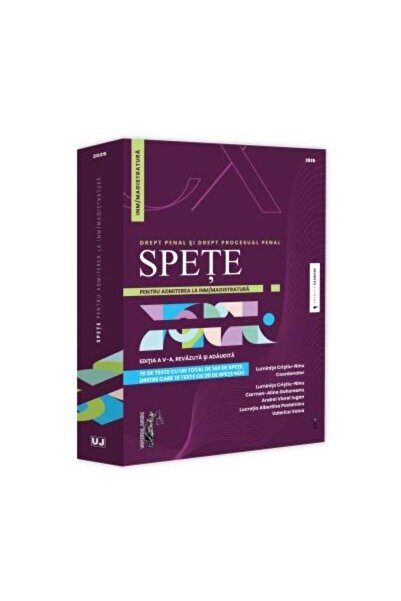 Editura Universul Juridic Spete pentru admiterea la INM/magistratura. Drept