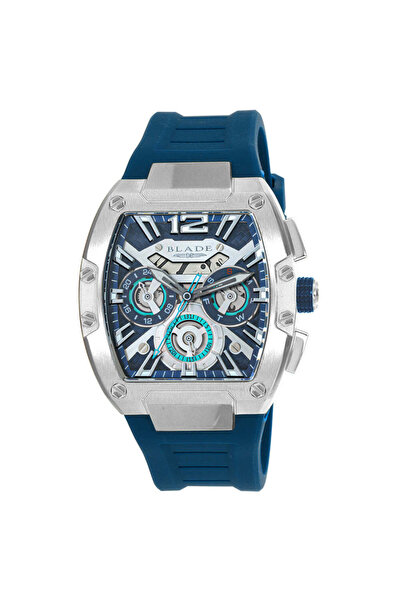 Blade Magnifique Navy 3652 G 5 SBB SS & Silicone Strap Multifunction Men's Watch