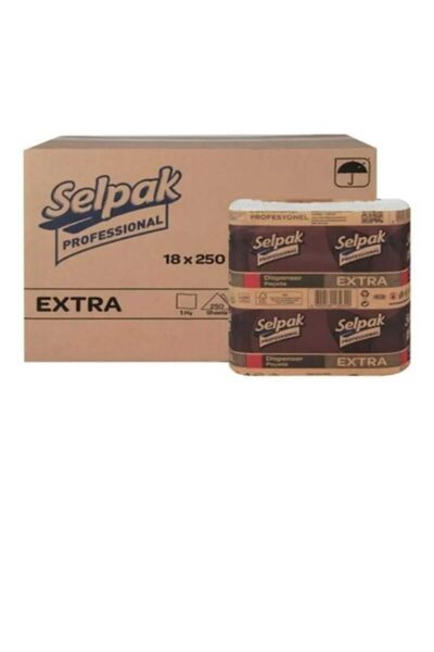 Selpak KOPYA - DİSPENSER PEÇETE 250 Lİ 18 PAKET