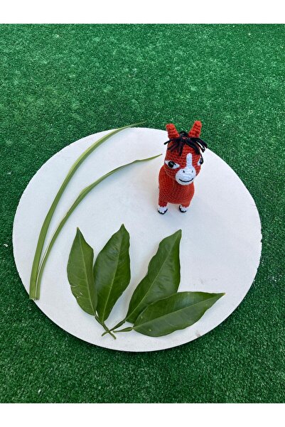 MESASTORE El Yapımı Amigurumi At Oyuncak 12cm