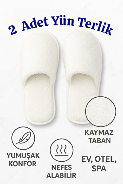 Febros 2 τεμάχια μαλακές μάλλινες παντόφλες για επισκέπτες, καθημερινές αντιολισθητικές παντόφλες για το σπίτι, παντόφλες για το σπίτι, παντόφλες νυφικού