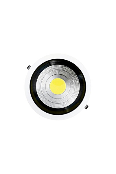 Vooltex Voltex 20cm Anti-Glare Spotlight, White, White and Black Frame, 30W