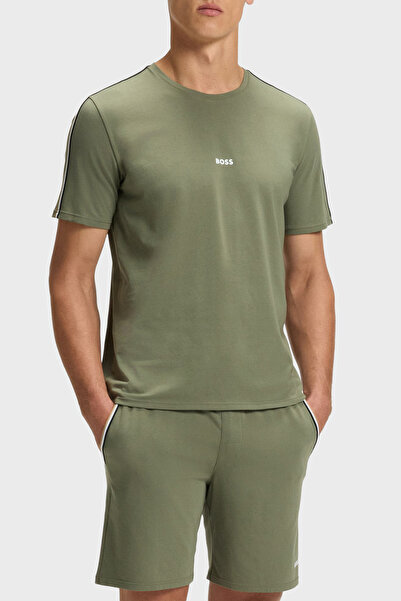 BOSS Pamuklu Regular Fit Bisiklet Yaka Logolu T Shirt Erkek T SHİRT 50545930 349