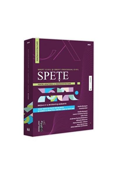 Editura Universul Juridic Spete pentru admiterea la INM/magistratura. Drept