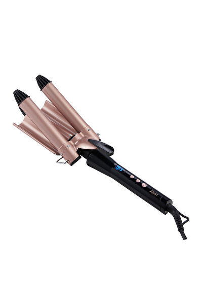 Zilan Zln9198 3-Piece Ceramic Curling Iron |   Water Wave 3X25Mm |   Hair Sty...