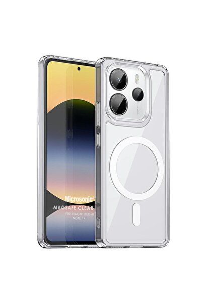 Microsonic Xiaomi Redmi Note 14 4G Kılıf MagSafe Clear Soft Şeffaf