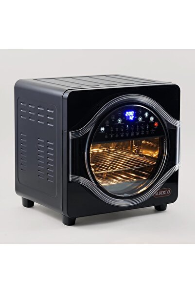 Alberto Metal Air Fryer Oven 20L with Touch Screen and 18 Functions, 1650-1950W, Black