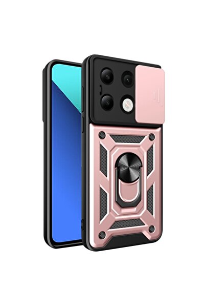 SKYDDAR INNOVATION Husă pentru Xiaomi Redmi Note 13 4G, CamShield, inel magne...