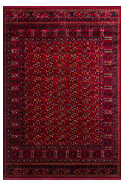 Eko Halı Herat Her03 Red Nostaljik Afgan Desenlerini Viskon Yumuşaklığı ile B...